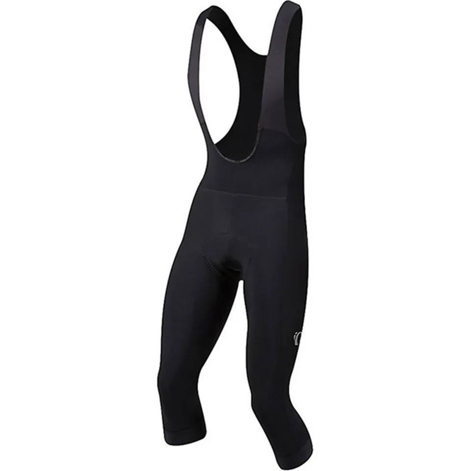 Interval Pro Boutique Sports 3/4 Čierne letné bryndláty s vysokými hustotami Vysoko kvalitný tkanina Flatlock Cycling Pants Brib Pants