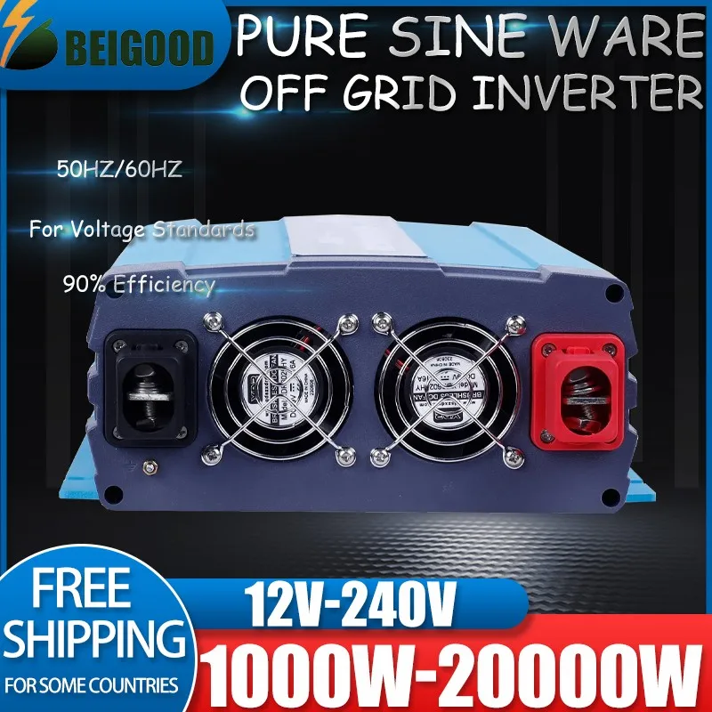 Inverter mimo mriežky 12V 220V Čistá sínusová vlna 50 Hz 60Hz 1000W-20000 W DC do napájacieho napájacieho napájacieho napätia AC