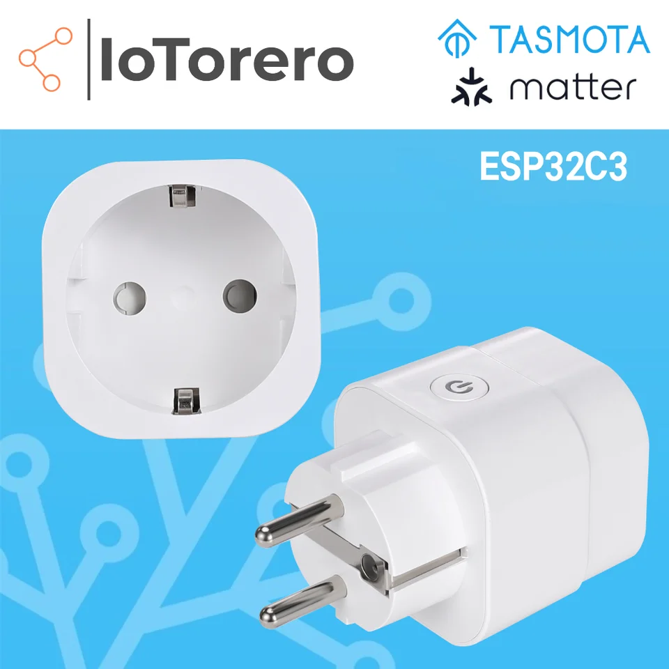 Iotorero Tasmota Matter MQTT ESP32C3 EÚ SPOLOČNOSŤ Monitorovanie 16A Pracuje s domácim asistentom