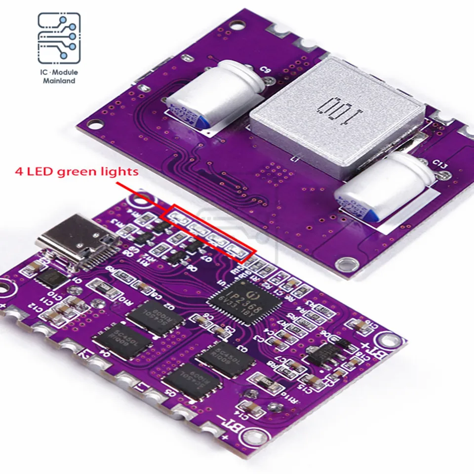 IP2368 Obojsmerné vysokohorské nabíjacie modul Typ-C Modul