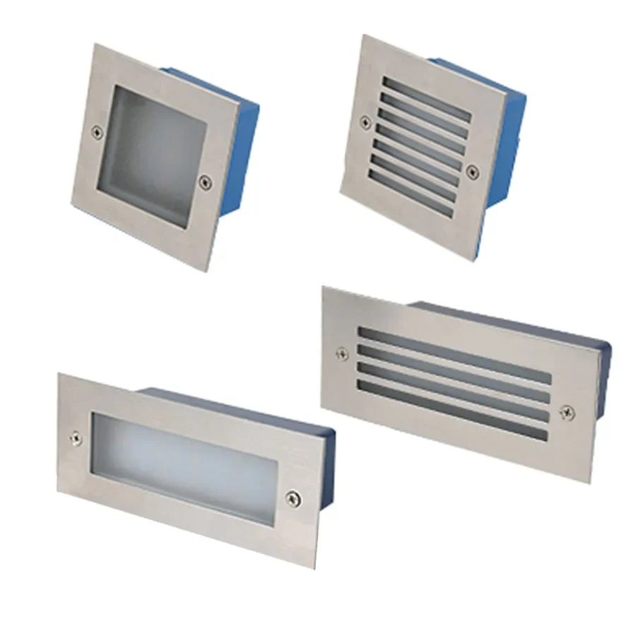 IP67 nepremokavá LED schodisko LIGHT Light Outooor Embedded LED KROK LAMP Spotlight Krajina záhradná dráha nástenné lampy Rohové žiarovky