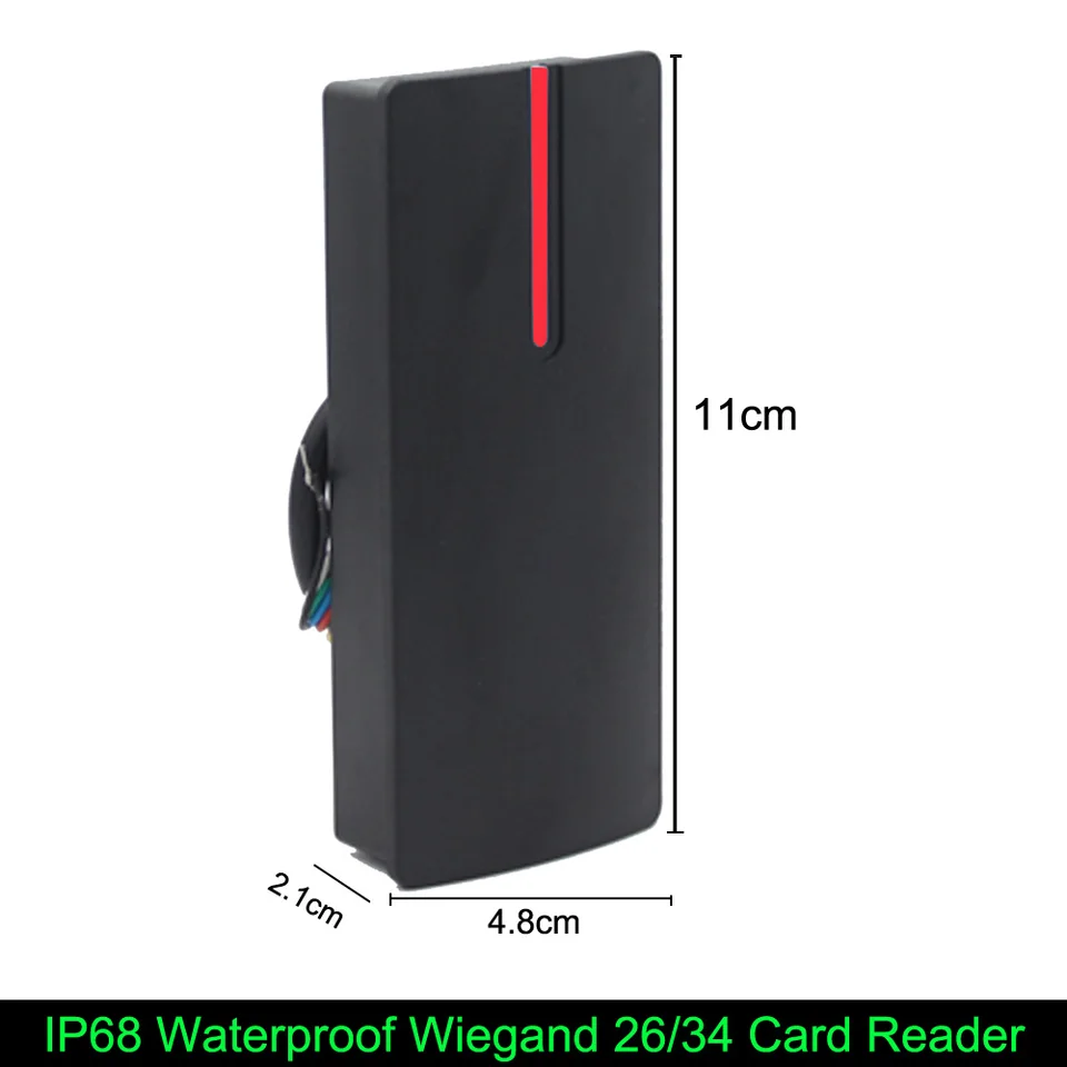 IP68 nepremokavá Wiegand 26 Výstup 125KHz/13,56KHz RFID Proxity Card Reader Reader Control Reader Slave Up002