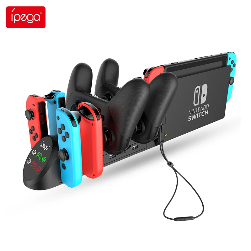 IPEGA PG-9187 12 v 1 nabíjanie Dock Stand Base Fit for Nintendo Switch Controllers for Switch Pro GamePad nabíjačku