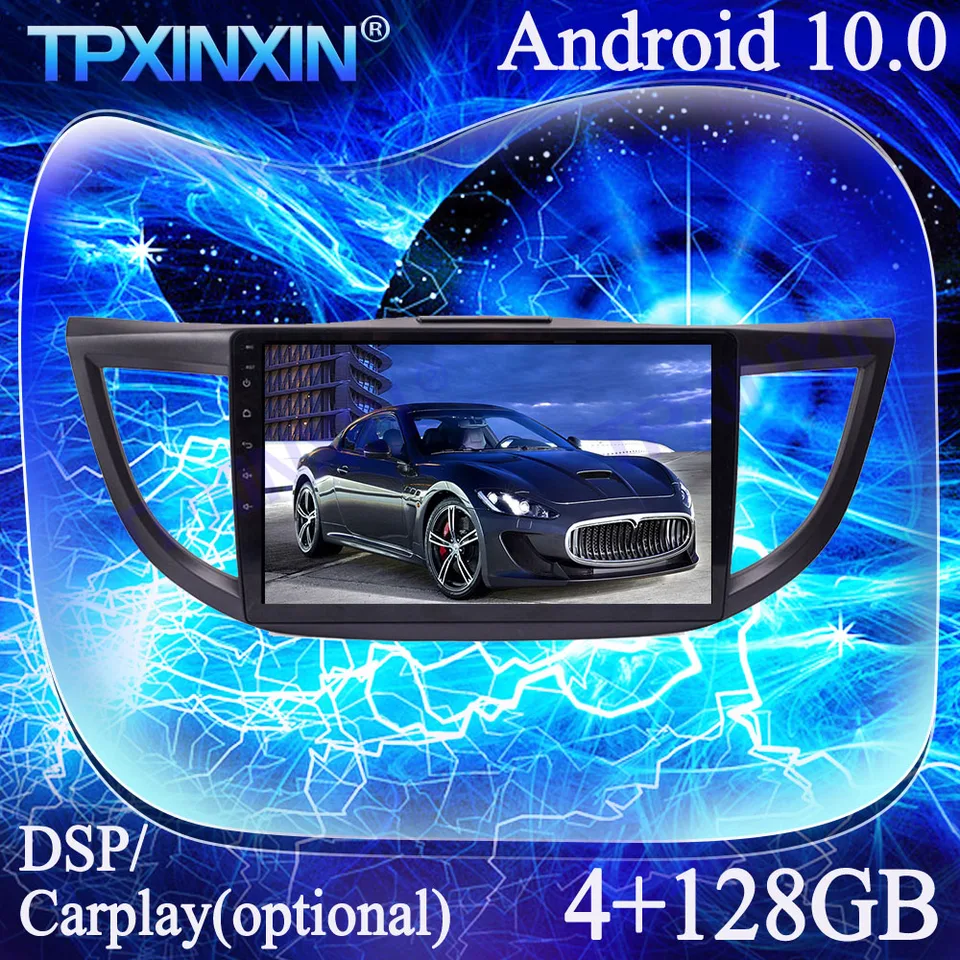IPS Android 13.0 pre Honda CRV 2012-2016 PX6 CarPlay 4G+128G Multimedia Player Tape Recorder GPS Auto Radio Head Unit DSP DSP