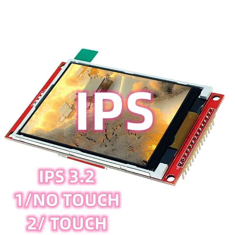 IPS Serial ESP32 3,2 palca červený modul Dve možnosti Tft LCD ILI9341 SPI 320*240 ELEKTRONIKA