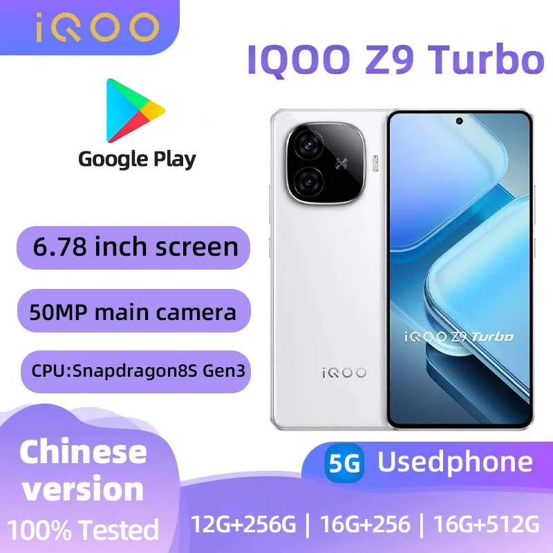 IQOO Z9 Turbo 5G mobilný telefón Snapdragon 8s Gen 3 6.78 