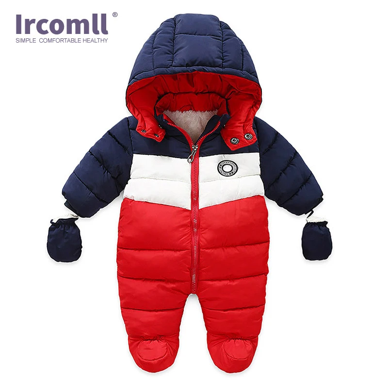 Ircomll New Fashion Baby Winter a jesenné oblečenie Novorodenecká dojčenská kombinéza vo vnútri Fleece Rompers Autumn Metrys