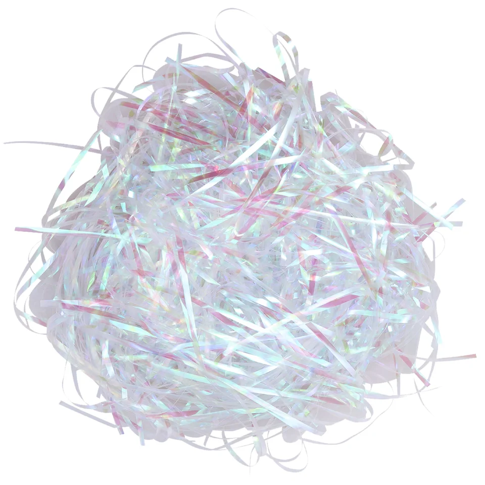 Iridescent skartované darčekové výplň baliace zásoby Lafite Grass Hodvábny papier malé firmy balenie roztomilé