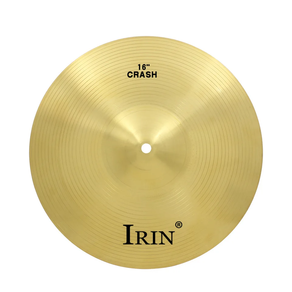 Irin 16-palcový jazzový bubon Cymbal anti-bubnový bubon činely mosadz bez havárie Hi-Hat bubols cymbály perkusie príslušenstvo príslušenstvo