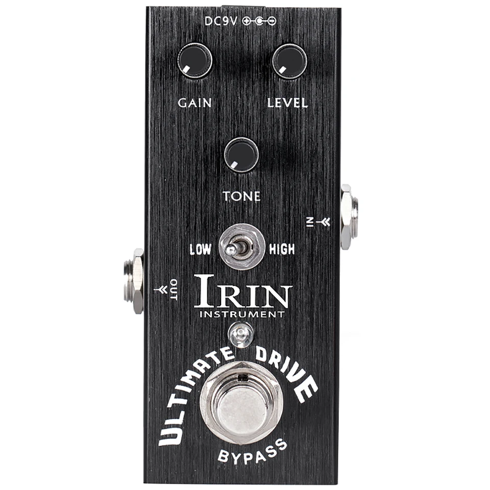 Irin AN-11 Ultimate Drive Electric Guitar Effect Pedál True Bypass Pedál hraničiaca s skreslením nadmerného efektu Guitar