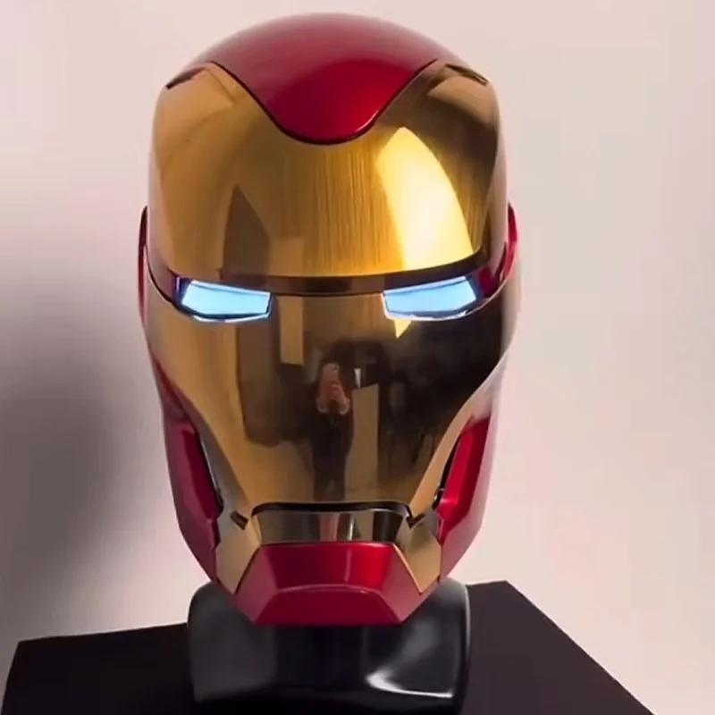 Iron Man 1: 1 prilba MK5 MK50 Avengers War Machine Cosplay Electric Open Anglický hlasový hlasový diaľkový ovládací hračky vianočné darčeky