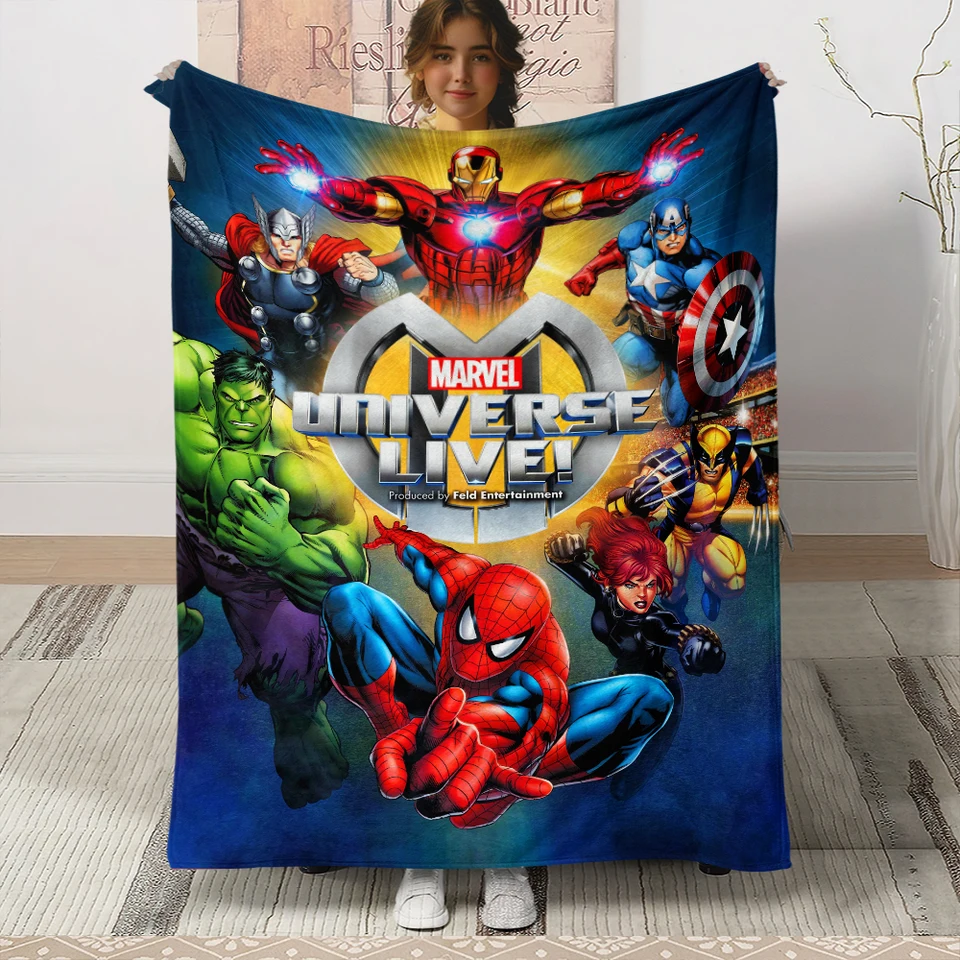 Iron Man Marvel Universe Pattern, prikrývka pre postele, tenkú prikrývku, kemping, obývaciu izbu, gauč, piknikovú prikrývku, domov, jeseň chlapci