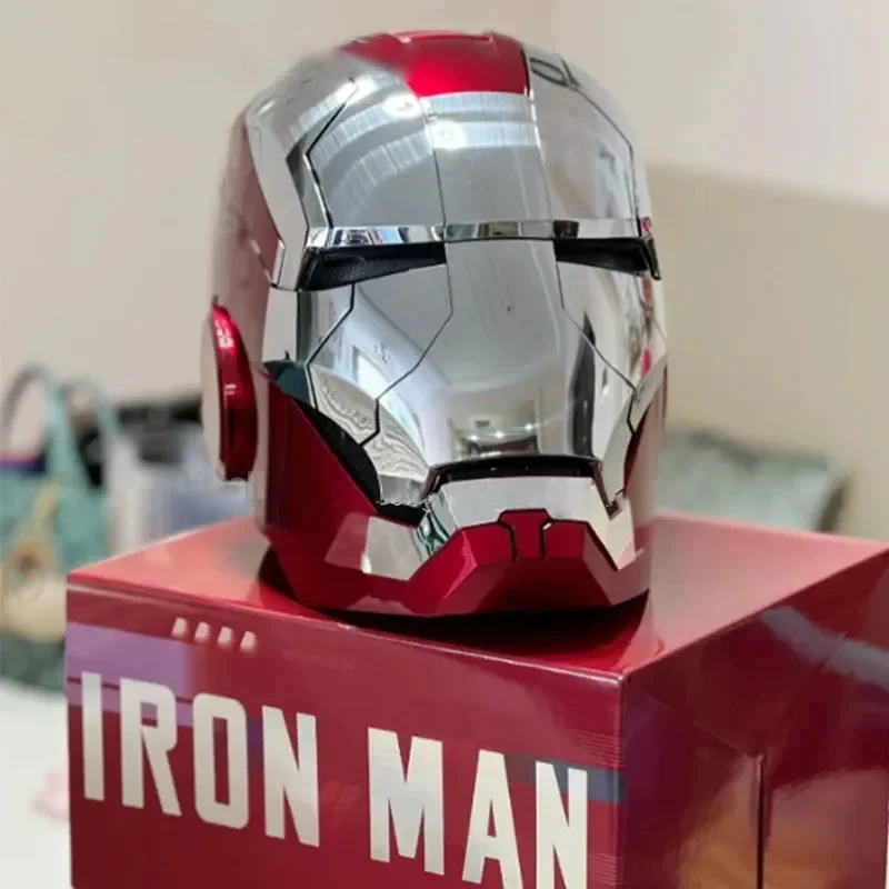 Iron Man MK5 Automatic 1: 1 Machine Avengers Cosplay Electric Open Anglický hlasový hlas diaľkový ovládací prvok vianočný darček