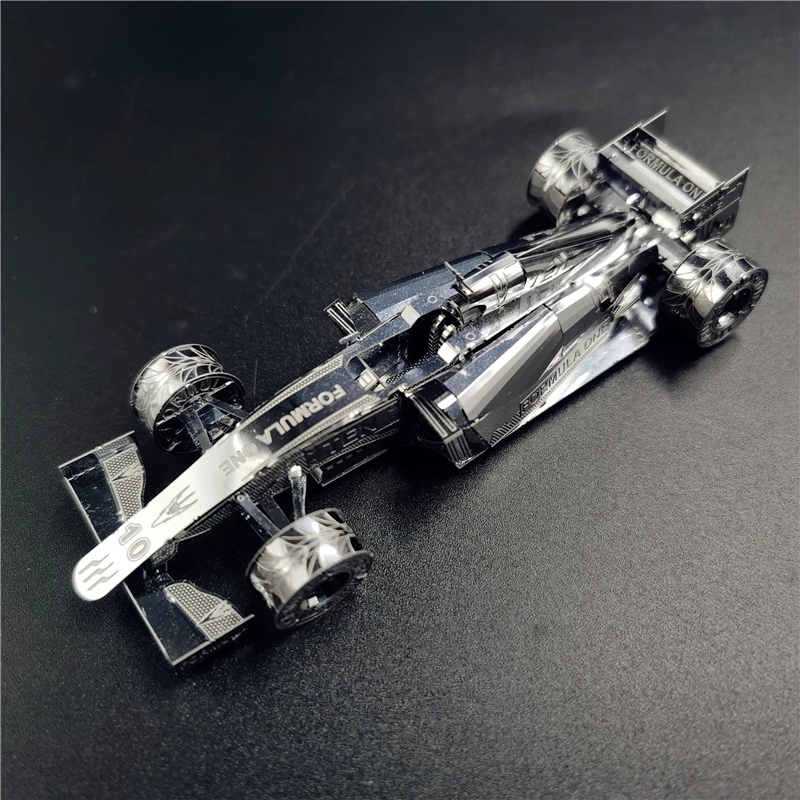 Iron Star Nerezless Sliver 3D kovová puzzle f1 závodné vozidlo Model Model DIY 3D laserové hračky pre deti Darček pre dospelých