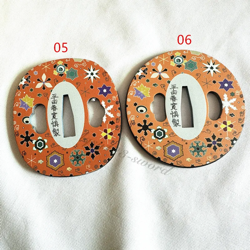 Iron Tsuba Ručná stráž pre japonské samurajské meče Wakizashi tant （05-06）