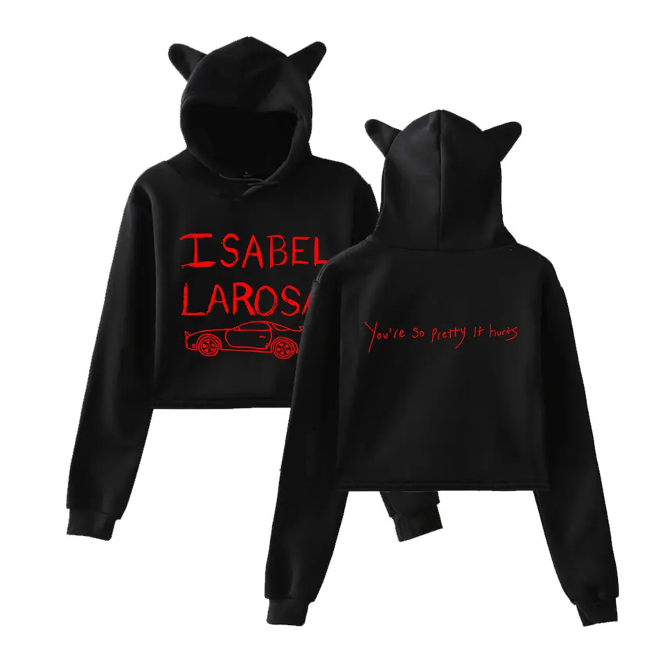 Isabel Larosa Si taká pekná mikina vintage 90. rokov Streetwear mikina Merch mikiny mikiny pre dievčatá pre dievčatá uši
