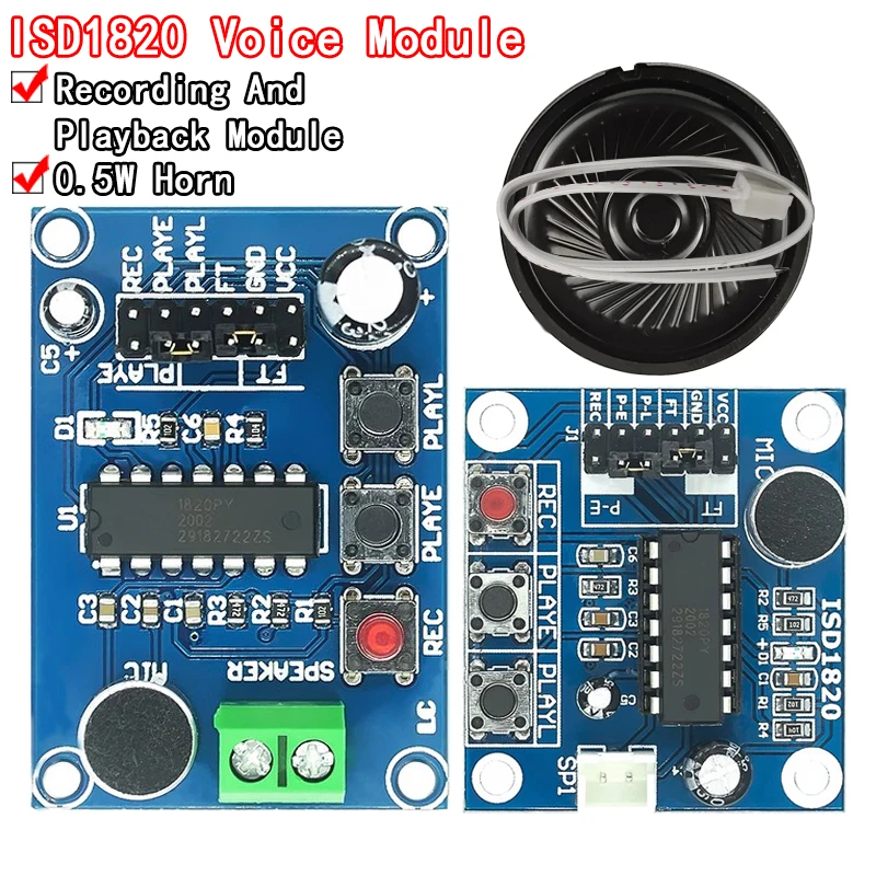 ISD1820 Nahrávajúci modul hlasový modul