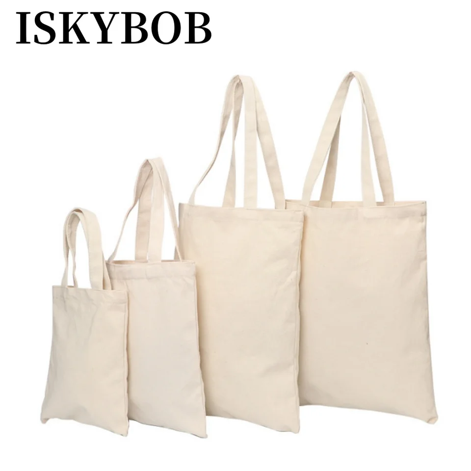 ISKYBOB Veľká kapacita plátna taška na rameno tašku kabelku Bege Skladacie eko -tote tašky opakovane použiteľné pre domácich majstrov obchod s potravinami na nákup
