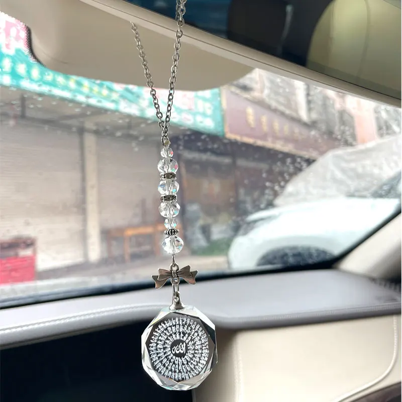 Islam korálky 99 Názov Alah Crystal Car Hanging CAR prívesok