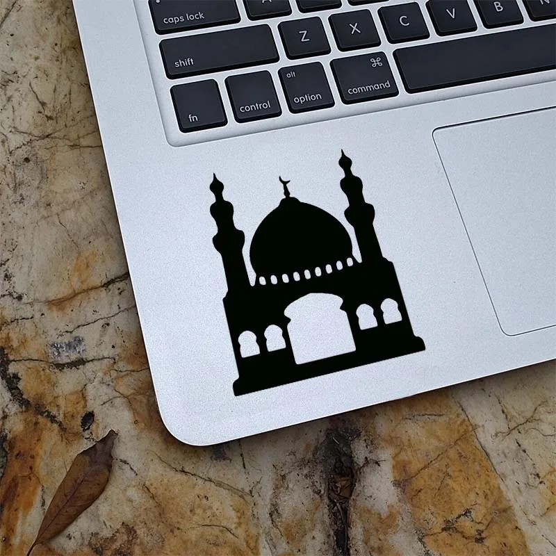 Islamská mešita Vinyl laptop trackpad nálepky pre MacBook Air Pro Retina Mac Cover Cover Tablet PC PC Google Notebook Keyboard Sticker