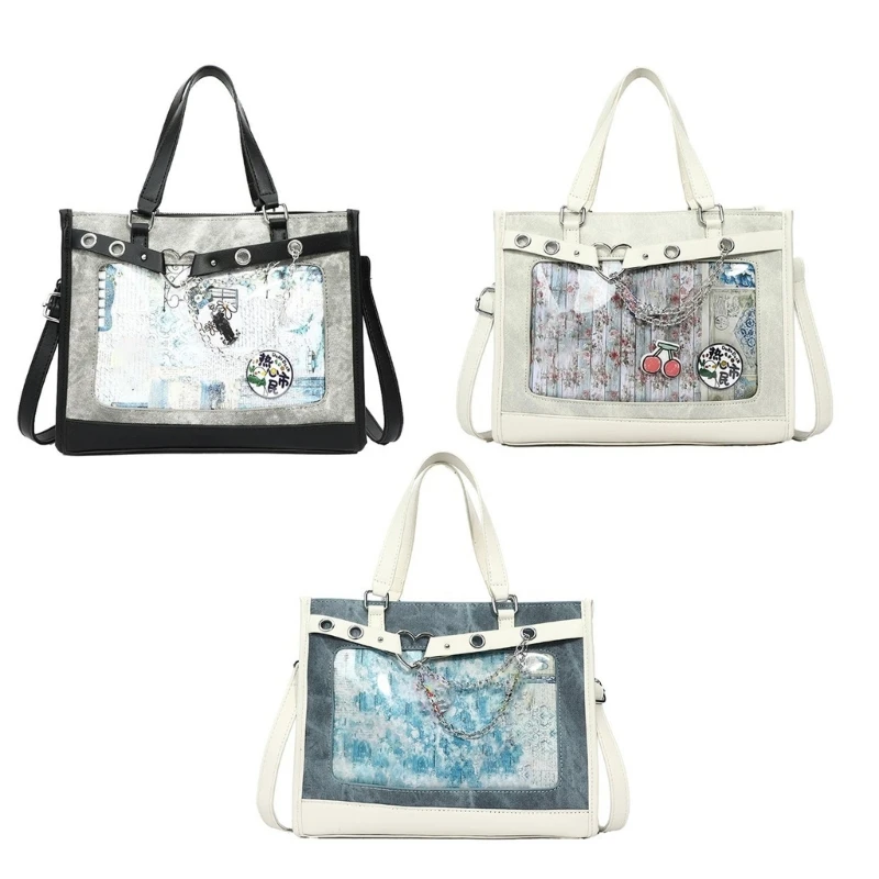 ITA BAG PU Crossbody BAG Japanese PIN TAGE VACKÁ STRANA KANAČKA RAME SAPODE VLASTNÉ PRE PREVÁDZKA PRE PREVÁDZKA