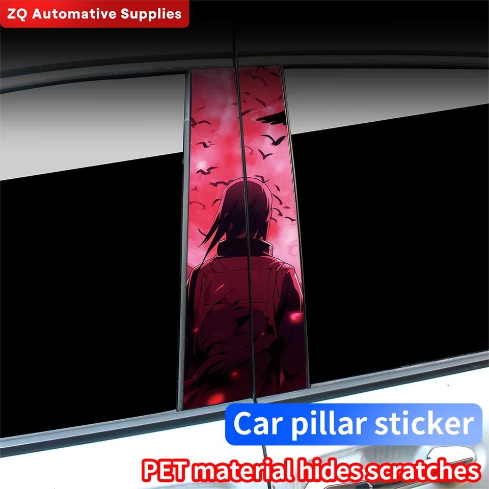 Itachi uchiha slepky na auto auto b stĺp vodotesný vtipný dekoráciu krycie škrabance Slnečné krémy dvere auta Pillar vinylové obtisky