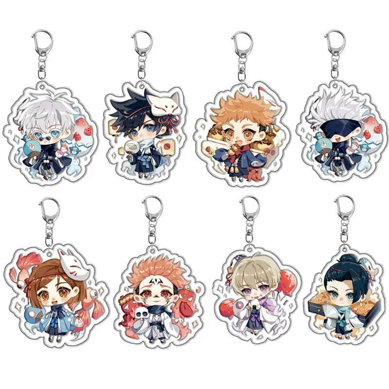 Itadori yuji gojo sacaru fujikura Megumi Ryoumen Sukuna Populárna hra periférna akrylová keychain roztomilé darčeky komiksu