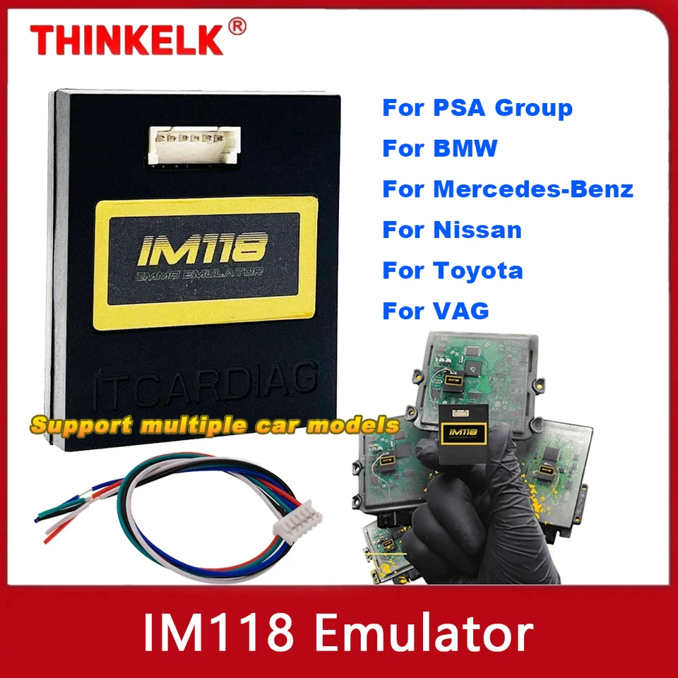 ITCARDIAG IM118 IMMO OFF EMUTOR (KRAM/CANBUS AUT) pre skupinu PSA pre BMW pre Mercedes-Benz pre VAG Immobilizer/ESL/ELV/Airbag