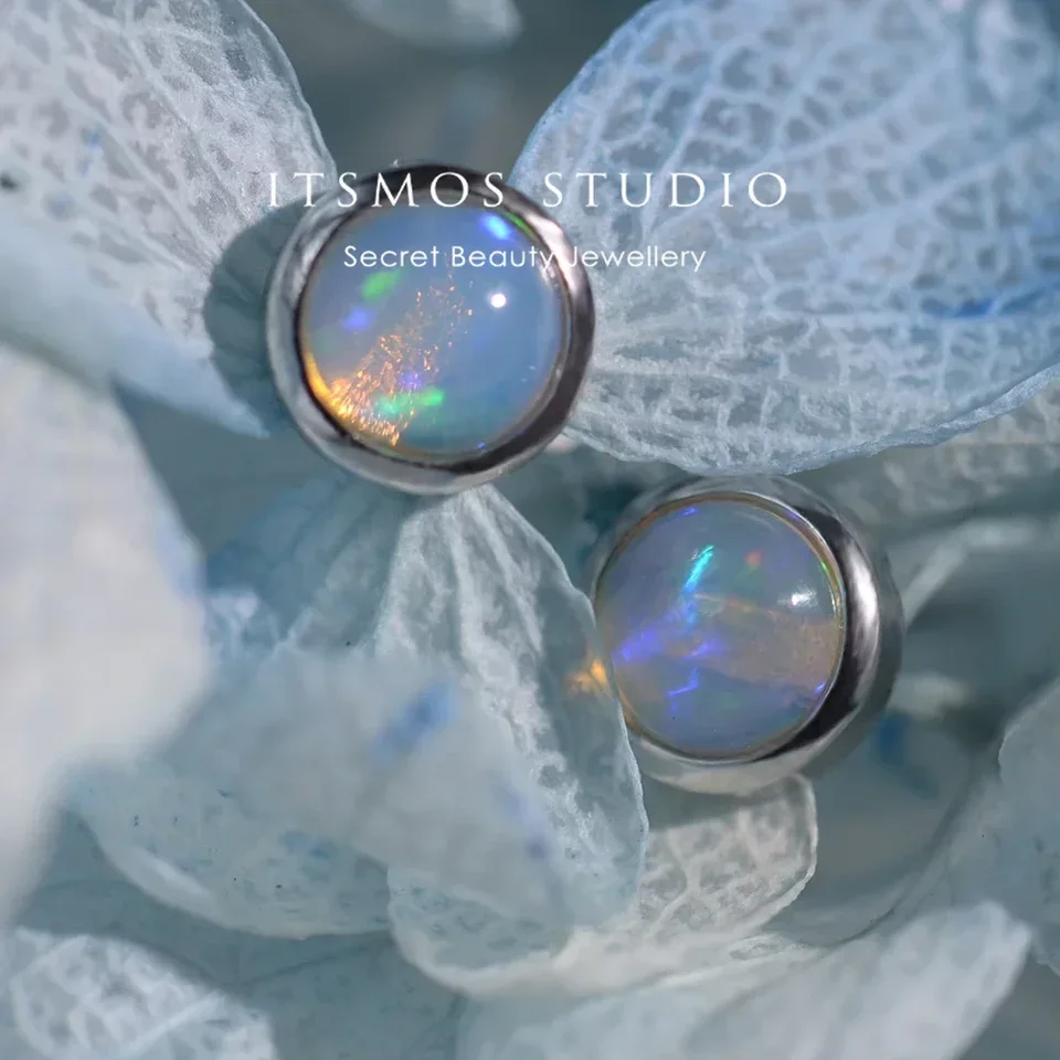 ItMos Natural Gemstone Opal Round Rucks Striebor