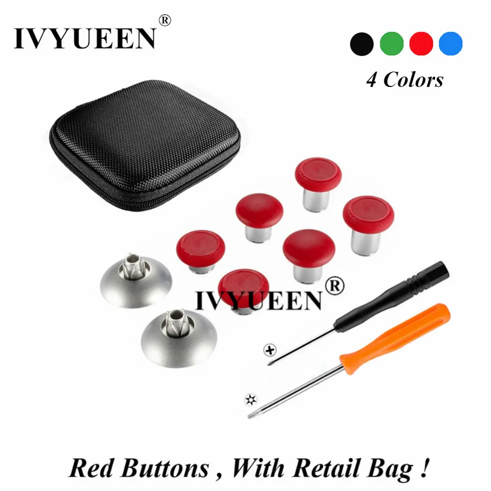 Ivyueen 8 ks swap magnetické palec pre PlayStation 4 DualShock 4 PS4 Pro Controller Výmena dielov pre konzolu Xbox One