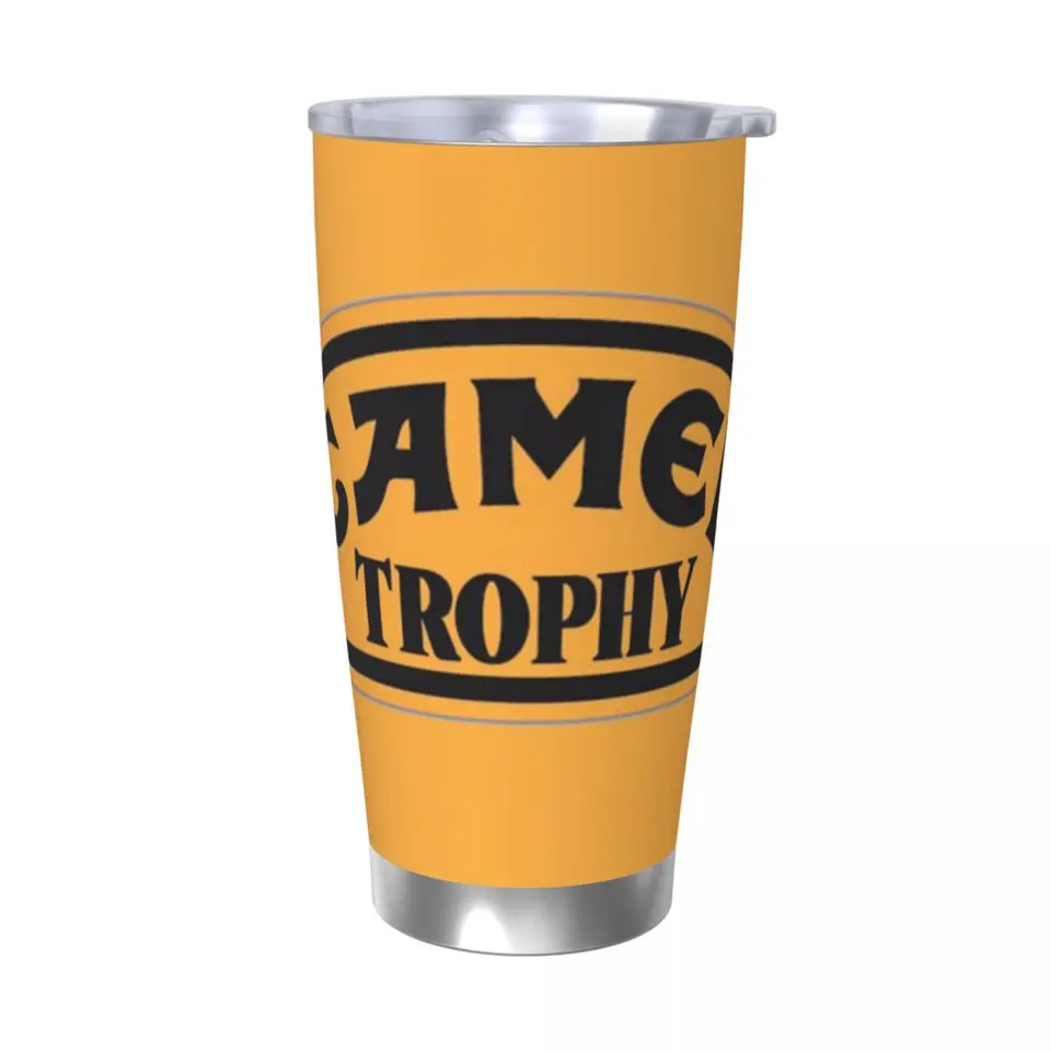 Izolovaný logo Camel Trophy Classic Logo Izolovaný pohárik so slamkami Vákuové kávové hrnčeky Vonkajšie prenosné termosové fľašové šálky, 20 oz