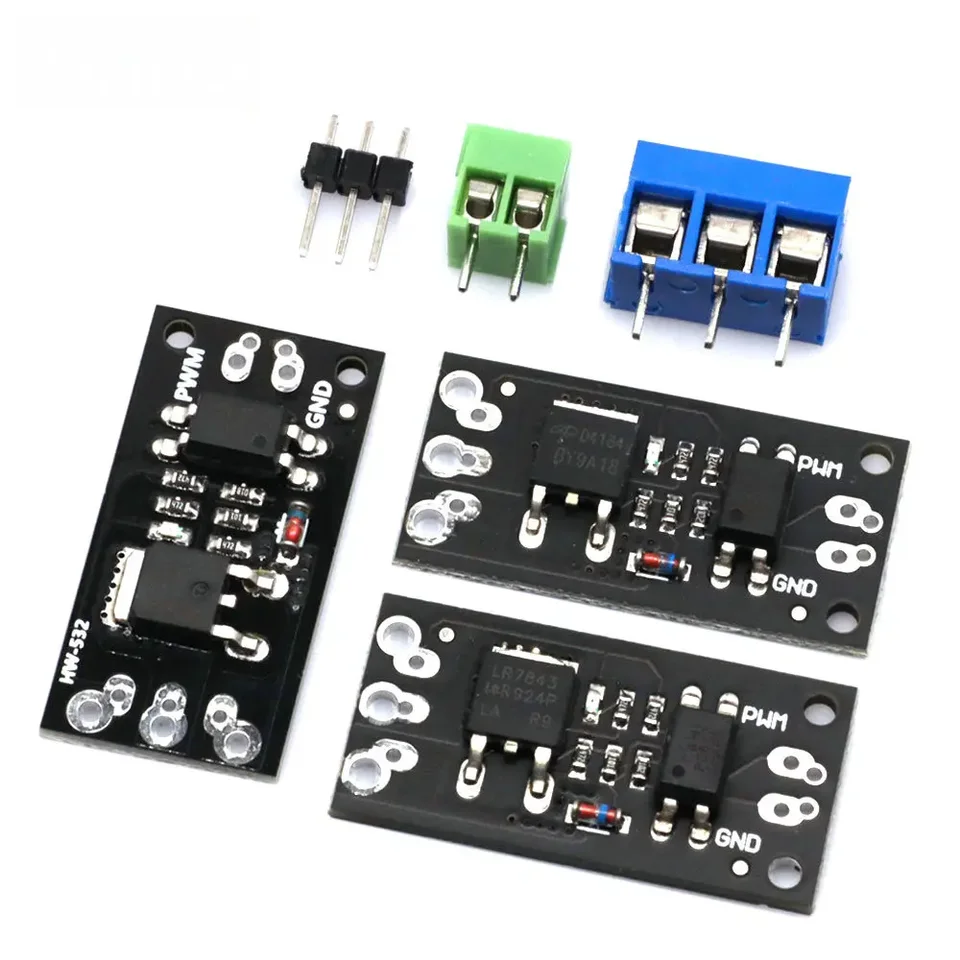 Izolovaný modul trubice MOSFET MOS MOS MOS Efekt 3V / 5V FR120N LR7843 D4184 AOD4184 Náhradné relé pre Arduino a MCU pre Arduino a MCU