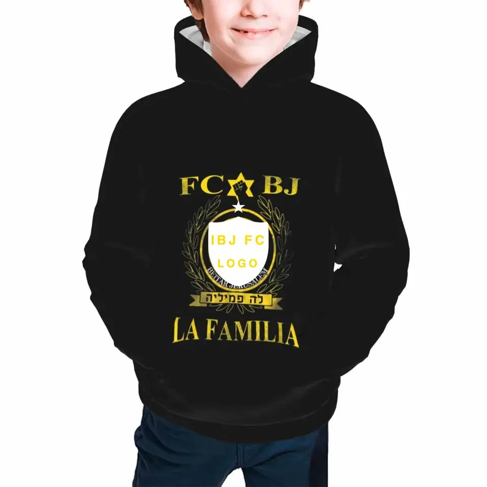 Izrael Beitar Jeruzalem Detský pullover mikina mládežnícky mikina Soft Pullover Casual Hoodie