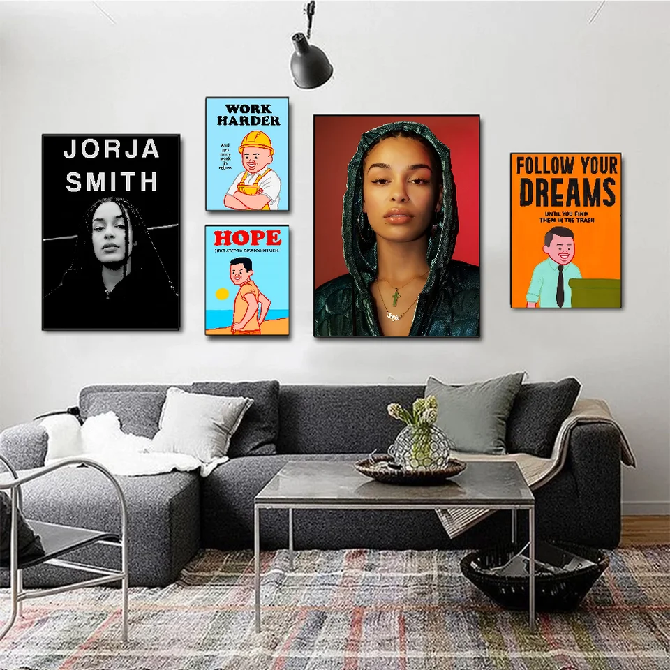 J-Jorja S-Smith. DIY lepkavé plagáty vinobranie miestnosť bar bar