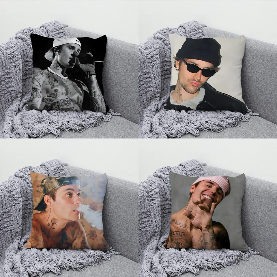 J-Justins Singer B-Biebers Panlow puzdro Soft Cushion Case pre farmárske dekorácie Domovodov