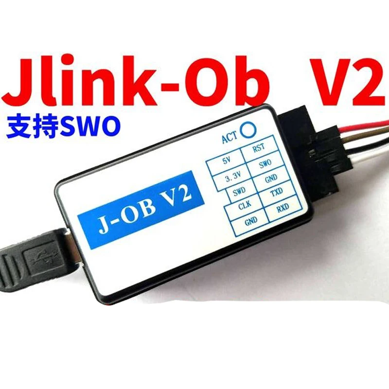 J-Ob v2 jlink ob j-link v8 v9 v9.3 Stlink kompatibilný s virtuálnym sériovým portom