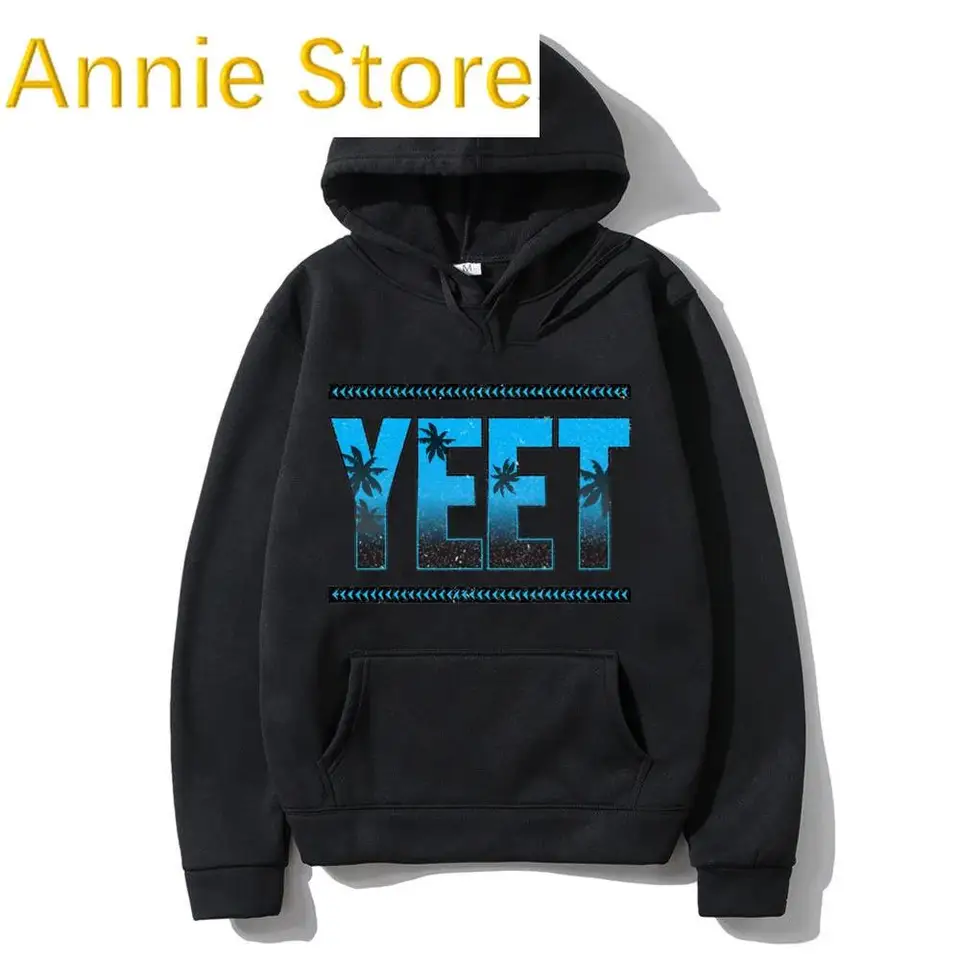 J Pullover Hoodies Ropa para Caballero Ey Uso Yeet Hoodie for Men and Women Street Fashion Sportswear
