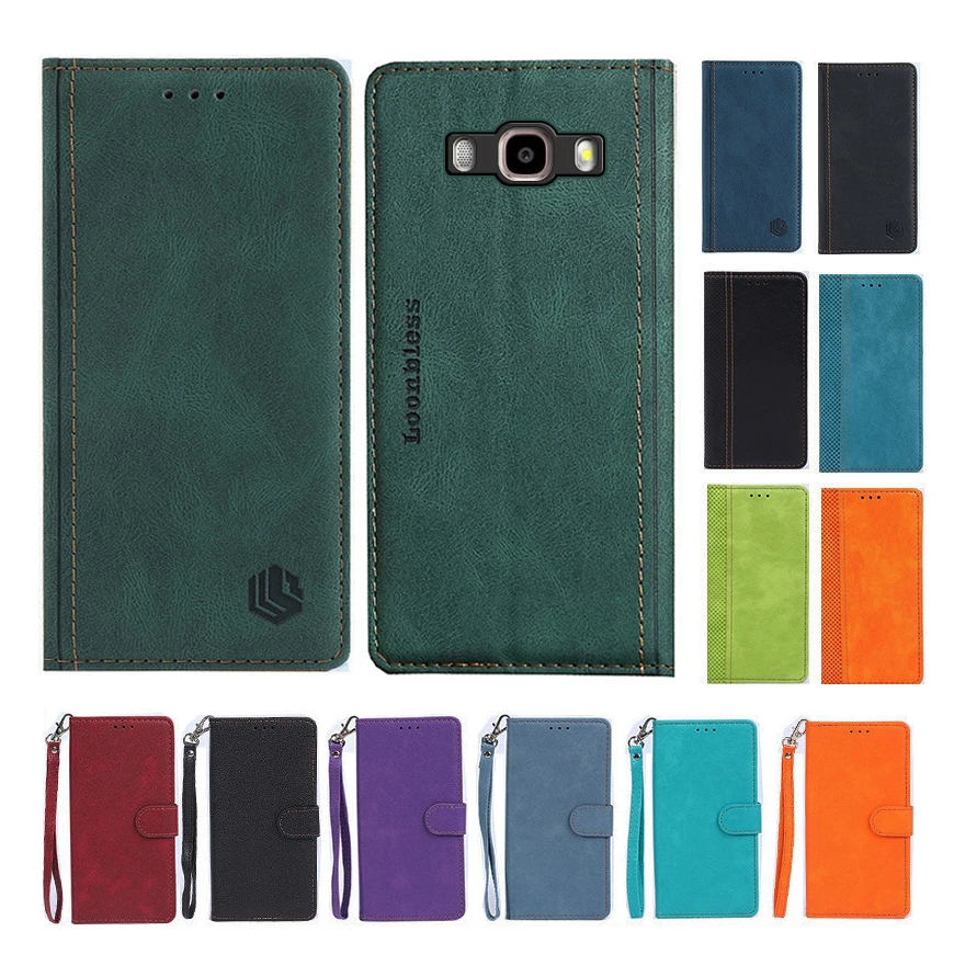 J7 2016 Kožené flip puzdro pre Samsung Galaxy J7 2016 telefónny prípad Etui Samsung J7 2016 J710 J710F Global Cover J 7 J72016 Housing