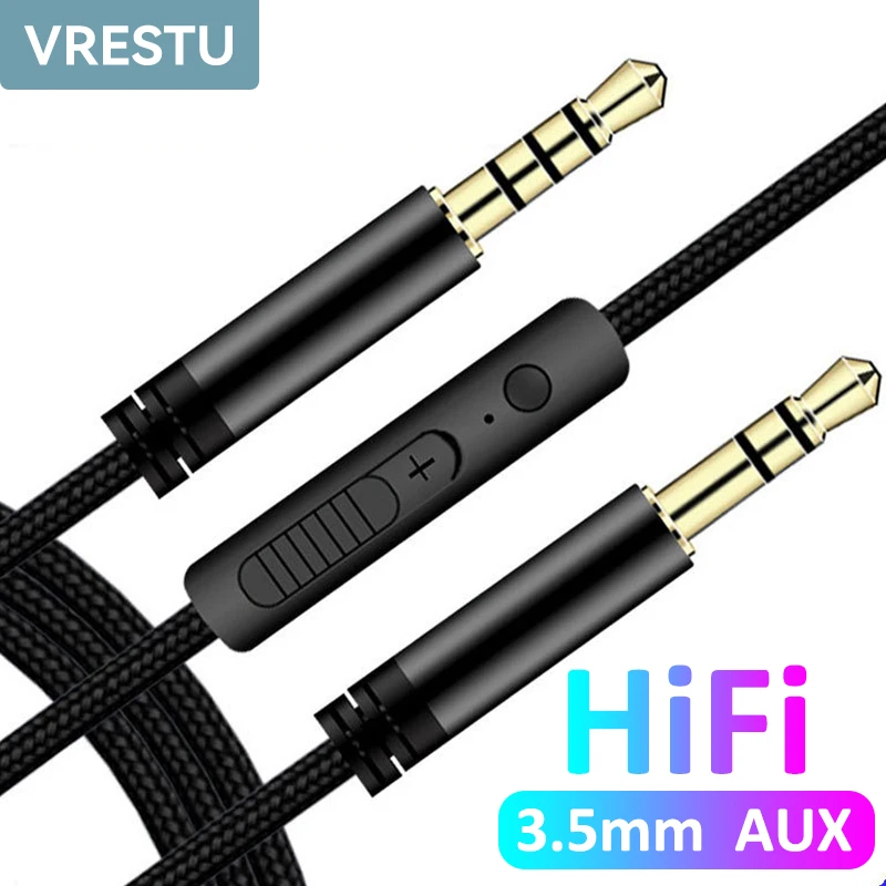 Jack 3,5 mm audio kabel 3M predlžovací kábel Hifi 3 5 오디오 Aux Cable Muž k mužskému pomocnému drôtu pre slúchadlá auto telefón MP3