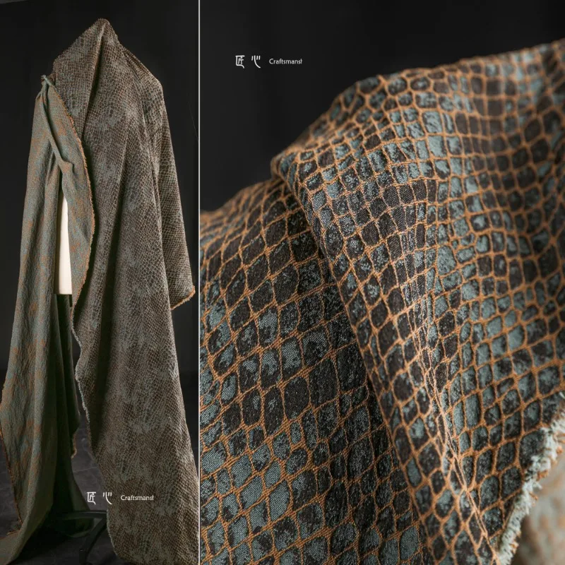 Jacquard bavlnená ľanová bielizeň tkanina Plaid Line Bunda Designer Apparel šijacia tkanina Veľkoobchod látk