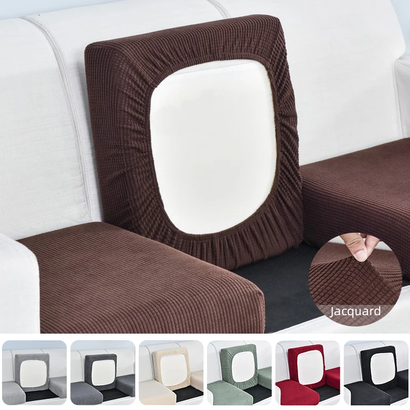 Jacquard Sofa Sedadlo vankúš polárne Fleece Elastické pokrývky pohovky pre obývaciu izbu Pet Kids detské rohož sedadla sedadla Nábytok Ochrana
