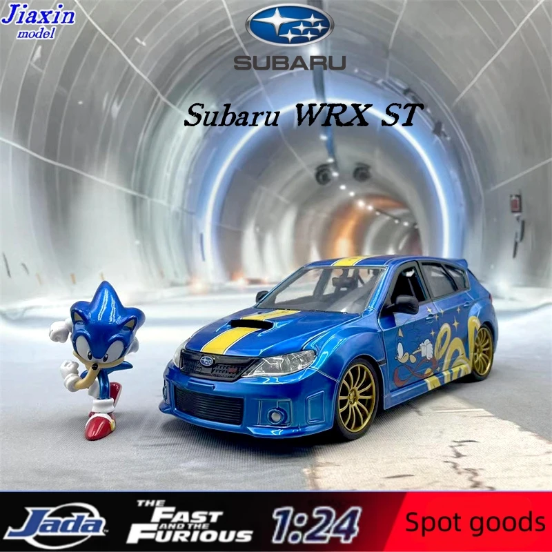 Jada 1/24 Fast & Furious Subaru WRX STI Paul Maľované zriedkavé zliatinové dekorácie Zbierka pre deti