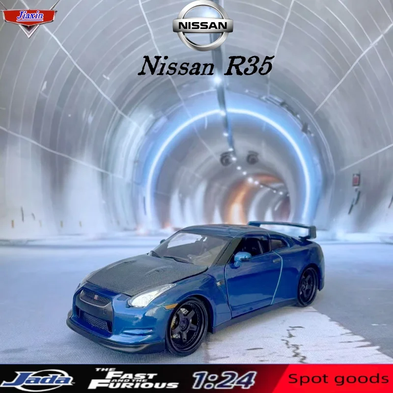 Jada 1:24 Nissan GTR R35 Paul Toy Alloy Auto Auto a hračky vozidlá Model Model Miniature Scale Model CAR Hračky pre deti