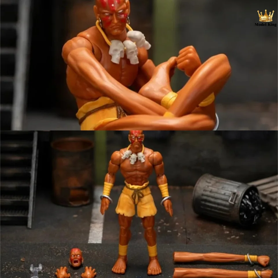 Jada Hračky 1/12 Scale Classic Arcade Game Mužské postavy Yoga Master Dhalsim Full Set 6-palcová akčná postava Model hračky Darčeky