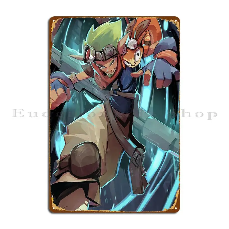 JAK a DAXTER Kovové plaketové plagáty Tlač personalizovanej nástennej nástennej maľby obývacia izba cínový znak plagát