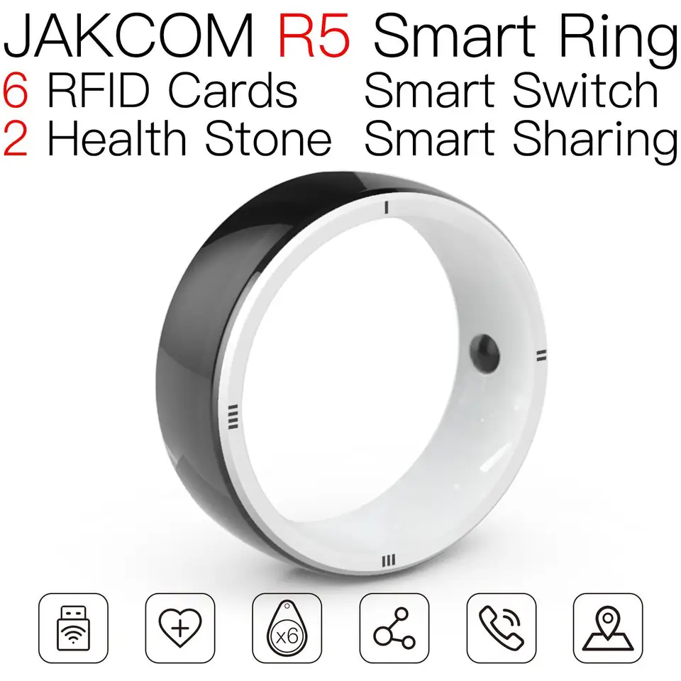 JAKCOM R5 SMART RING Nový príchod ako čierna karta Gadget Gadget NFC RFID Prepísateľná modrá značka Industrial Labeling TK4300 TV Mod INLAY