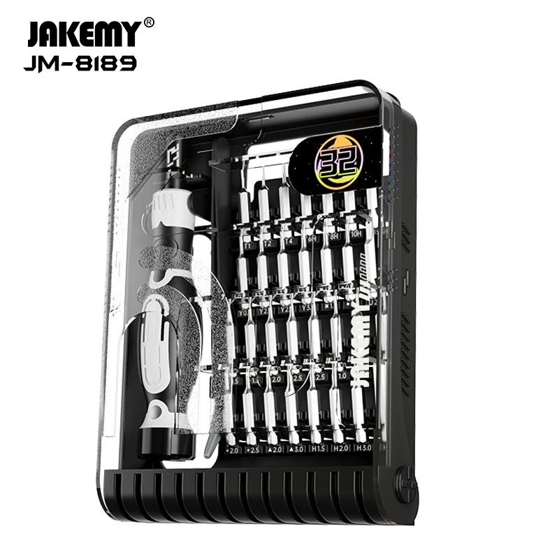 Jakemy JM-8189 Presný skrutkovač set s pinzetou Magnetic CR-V BITS pre mobilné telefóny PC COMOAF ELEKTRONICKÉ OPRAVY