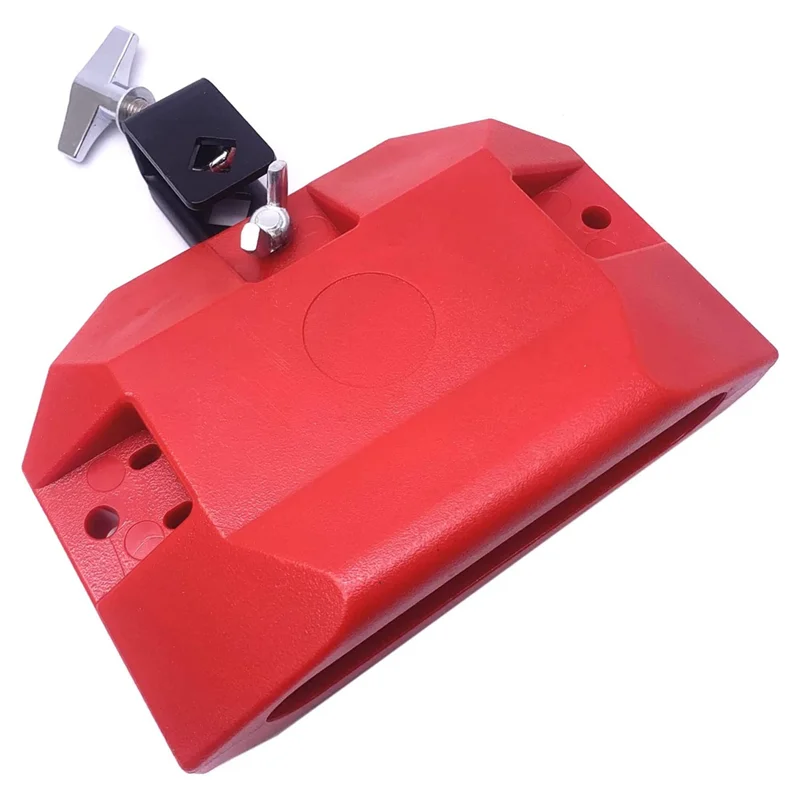 Jam Drum Block Latin Perkusion Musical Instrument Plastic s 3 -stded Mount Medium thit (červená)