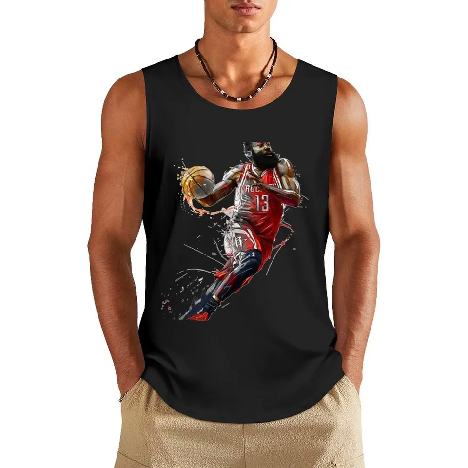 James Harden Rocket Tank Top bez rukávov Gym na košeľu Fitness Športové oblečenie bez rukávov bez rukávov pre mužov