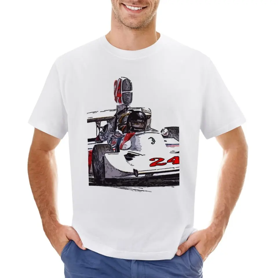 James Hunt Hesketh 308 Tričko s tričkami rýchle sušenie veľké a vysoké tričká pre mužov